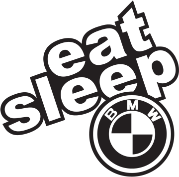 Sticker Eat Sleep Bmw