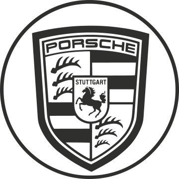 Sticker Porsche Fond Transparent