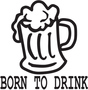 Sticker Jdm Born To Drink