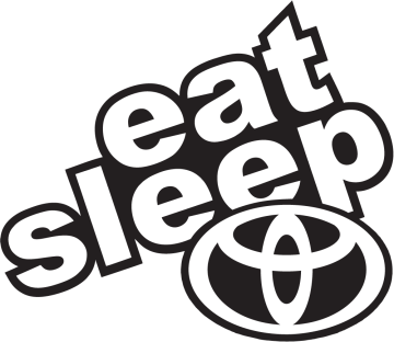 Sticker Eat Sleep Toyota