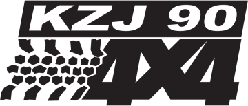 Sticker Logo 4x4 Kzj90