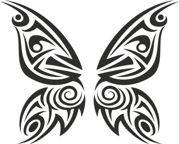 Sticker Tribal Papillons