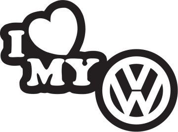 Sticker I Love My Volkswagen