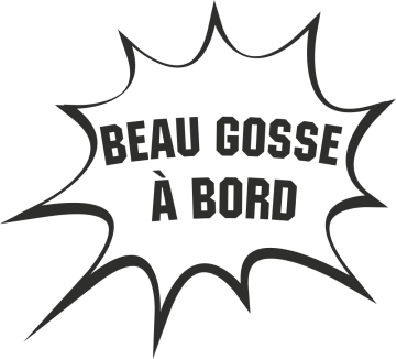 Sticker Humour Beau Gosse