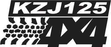 Sticker Logo 4x4 Kzj125
