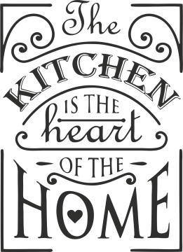 Sticker La Cuisine Est Le Coeur De La Maison