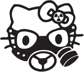 Sticker Jdm Hello Kitty Masque