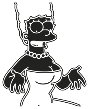 Sticker Marge Simpson