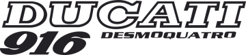 Sticker Ducati Desmoquatro 916 Gauche