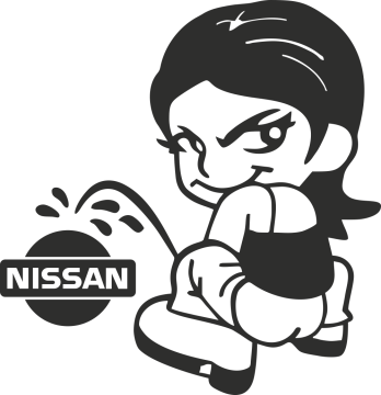 Sticker Piss Girl Nissan