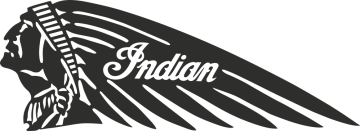 Sticker Indian Gauche