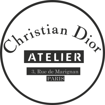 Sticker Christian Dior Atelier Fond Transparent