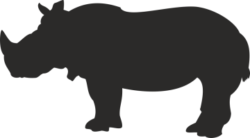 Sticker Rhinocéros
