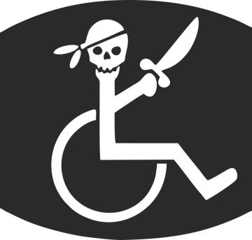 Sticker Handicapé Pirate