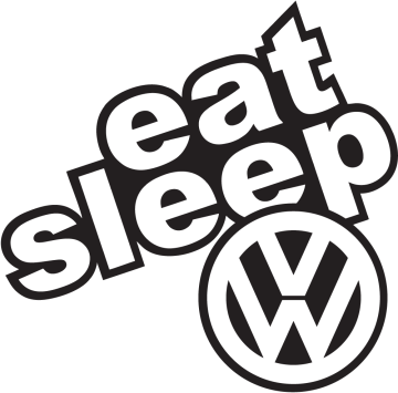 Sticker Eat Sleep Volkswagen