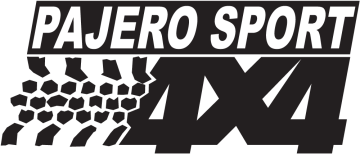 Sticker Logo 4x4 Pajero Sport
