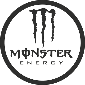 Sticker Monster Energy Fond Transparent