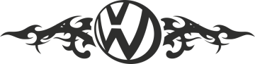 Sticker Volkswagen Flammes