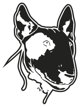 Sticker Chien Bull Terrier