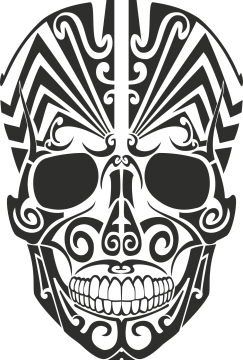 Sticker Tribal Skull