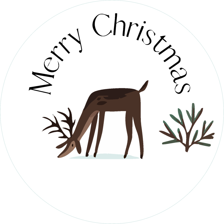 Sticker Merry Christmas V4