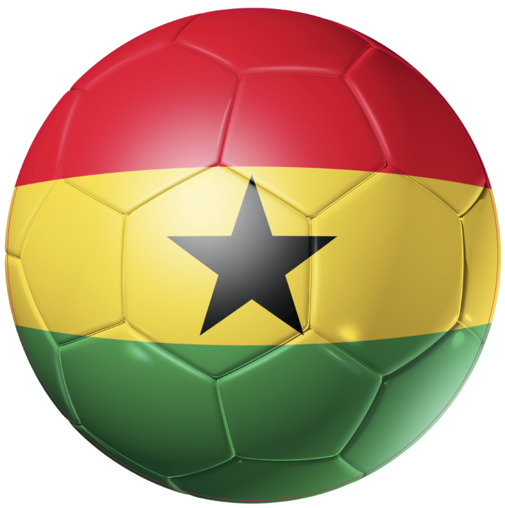 Autocollant Ballon Foot Ghana