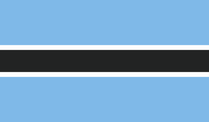 Autocollant Drapeau Botswana