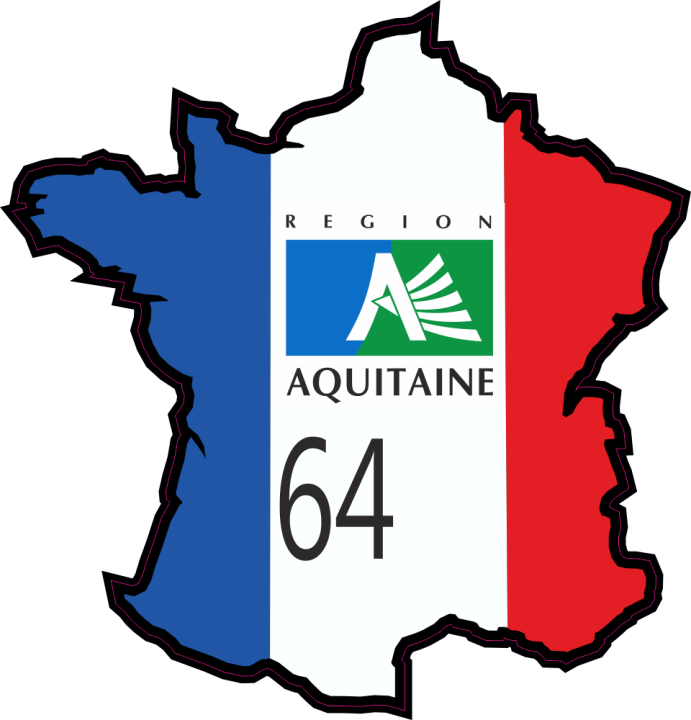 Autocollant Pyrenees Atlantiques  ( Aquitaine )