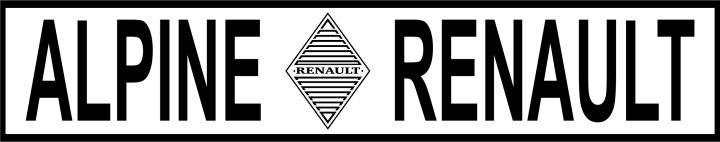 Autocollant Alpine Renault Retro