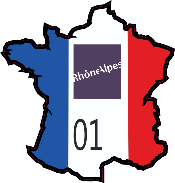 Autocollant Ain (rhone Alpes)