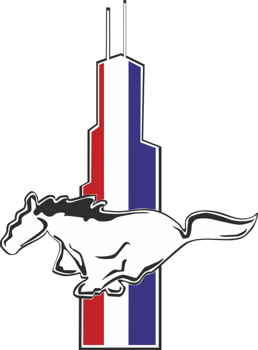 Autocollant Mustang Logo