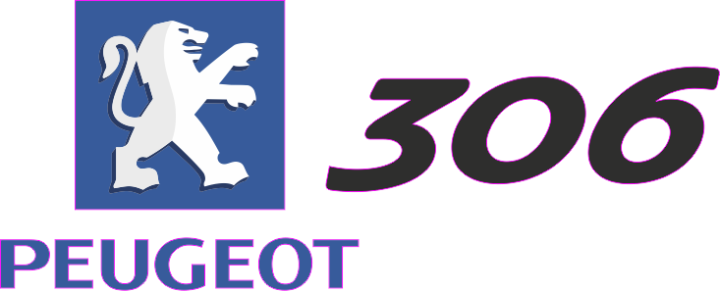 Autocollant Peugeot Logo 306 Droite