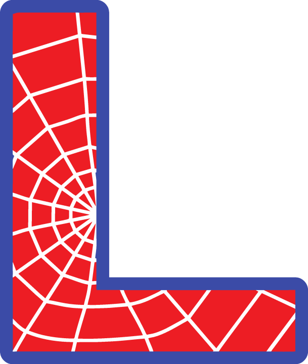 Sticker Lettrage Spider Man L