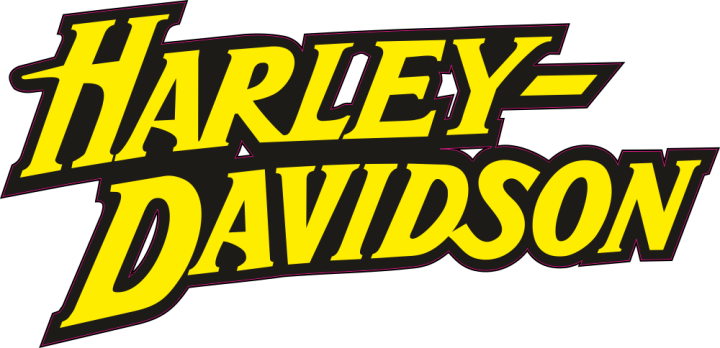 Autocollant Harley Davidson Logo Jaune