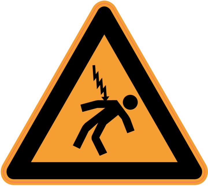 Votre autocollant et Autocollant Panneau Danger Risque D'électrisation ...