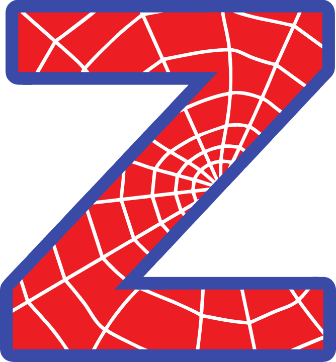 Sticker Lettrage Spider Man Z