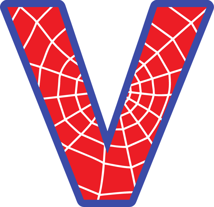 Sticker Lettrage Spider Man V
