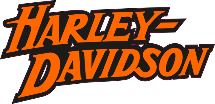 Autocollant Harley Davidson Logo Orange