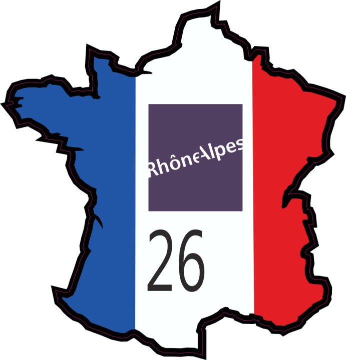 Autocollant Drome (rhone Alpes)