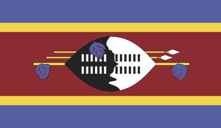 Autocollant Drapeau Swaziland