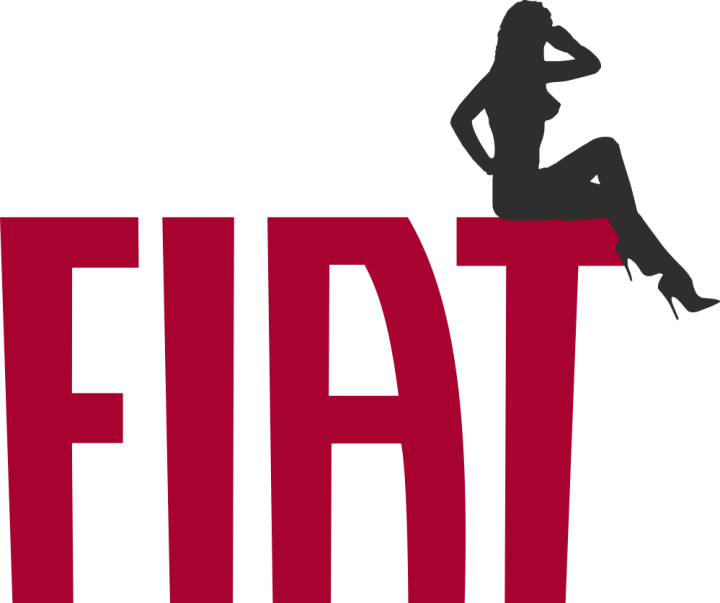 Autocollant Sexy Logo Fiat