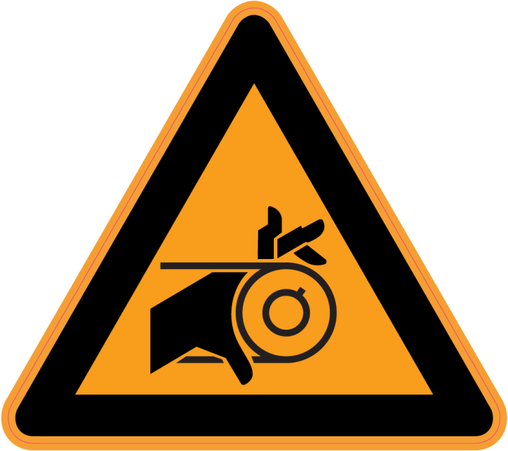 Votre autocollant et Autocollant Panneau Danger Risque De Blessure Des ...