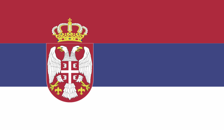 Autocollant Drapeau Serbie