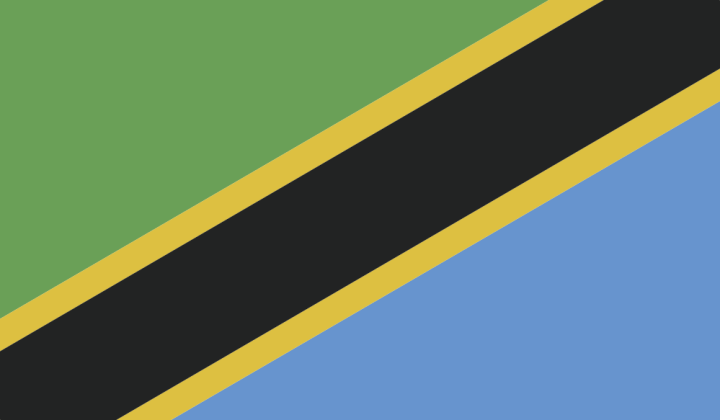 Autocollant Drapeau Tanzanie