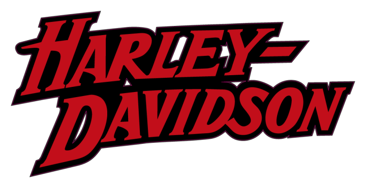 Autocollant Harley Davidson Logo Rouge