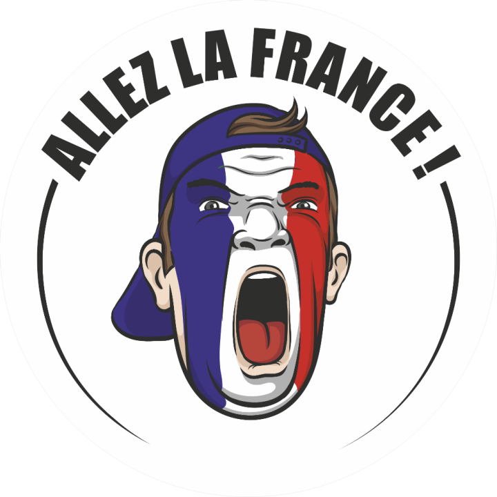 Autocollant Football Allez La France