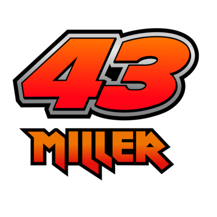 Sticker Jack Miller 43 V2