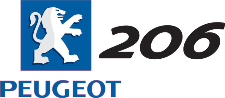 Autocollant Peugeot Logo 206 Gauche