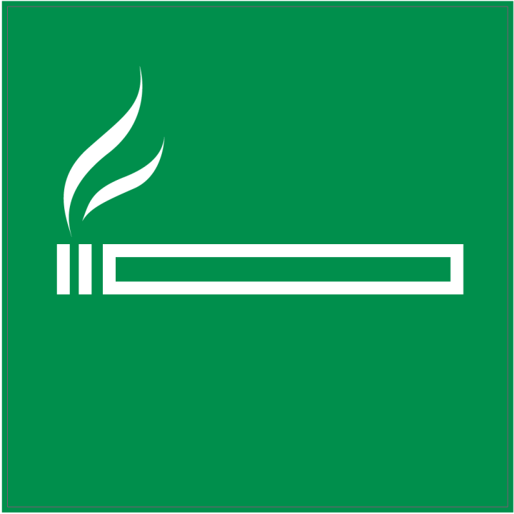 Autocollant Panneau Indication Autorisation De Fumer