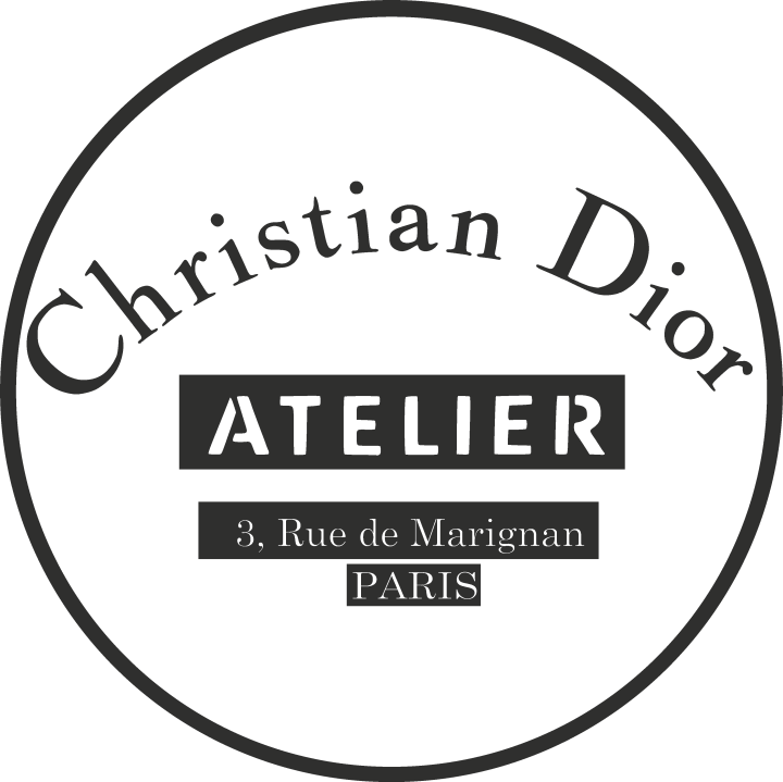 Sticker Christian Dior Atelier Fond Blanc